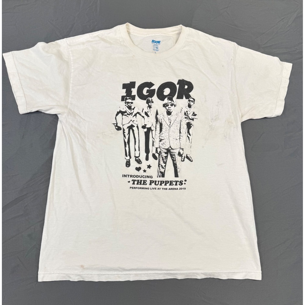 Golf Wang Igor The Puppets 2019 Tour T-Shirt Mens Large White Tyler The Creator